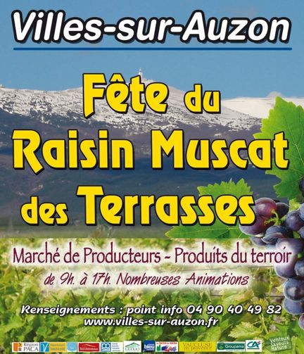 Fête du Raisin Muscat des Terrasses du Ventoux à Villes-sur-Auzon