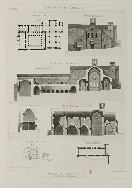 Abbaye Silvacane - Ch. Questel - Archives de la Commission des Monuments Historiques, tome V - 1898-1903