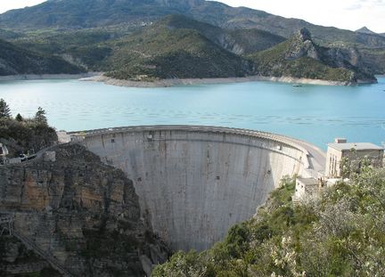 barrage de Castillon sur le Verdon