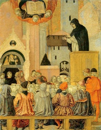 Agnolo degli Erri - Dominicain prêchant (1470)