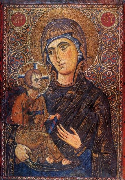 La Vierge Odegitria, l'une des icônes les plus célèbres de Constantinople