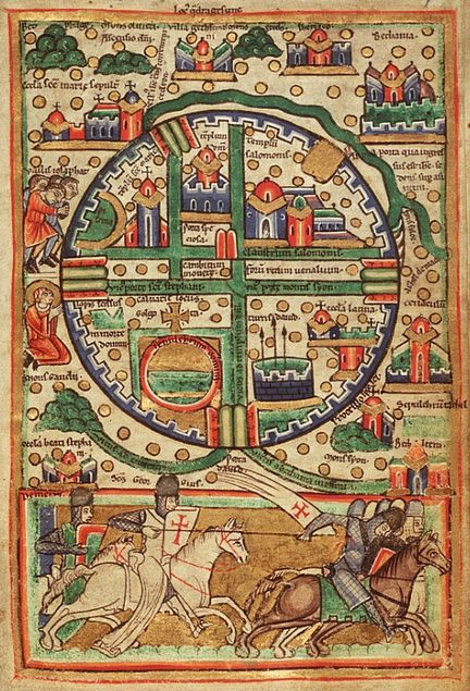 Plan de Jerusalem, c. 1200