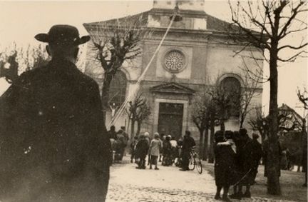 Wintzenheim 1943 - saisie des cloches de l'glise Saint-Laurent par les Allemands