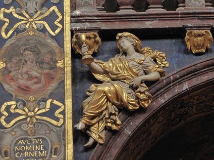 La Religion - statue allégorique de Jean Péru - collégiale Notre-Dame des Anges - L'Isle-sur-la-Sorgue - Vaucluse