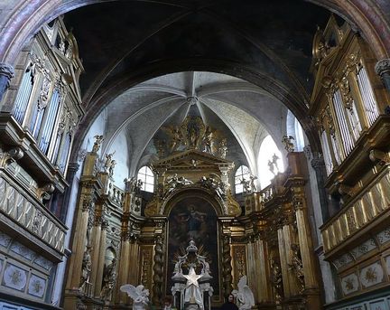 Orgue de Charles Royer (XVIIe) et Mentasti (XIXe) - Collgiale Notre-Dame des Anges  L'Isle-sur-la-Sorgue - Vaucluse