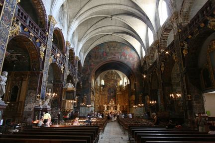 Nef de la collgiale Notre-Dame des Anges  L'Isle-sur-la-Sorgue - Vaucluse