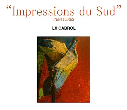 2013 07 17 - Oppède le vieux - Exposition de peintures de Laurent Xavier Cabrol