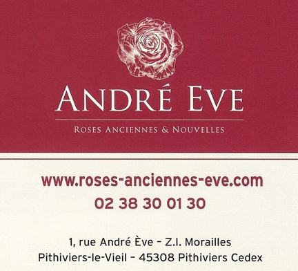 Roses anciennes & nouvelles - André Eve - 1,rue André Eve - ZI Morailles à 45308 Pithiviers