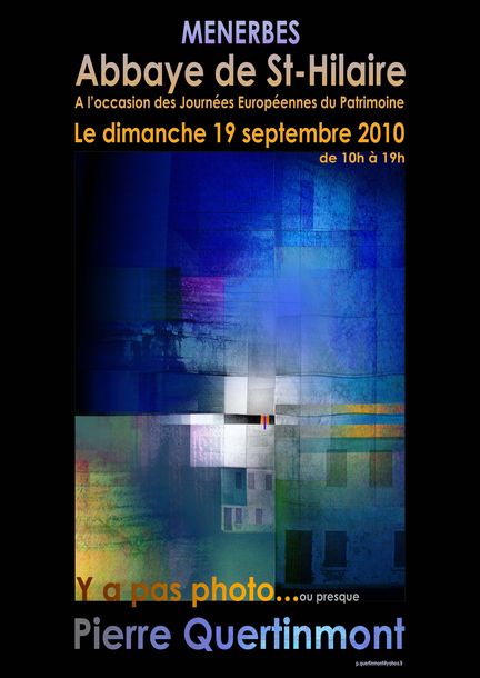 Pierre Quertinmont, photographe - exposition 2010 à l'abbaye Saint-Hilaire - D'orange et de bleu