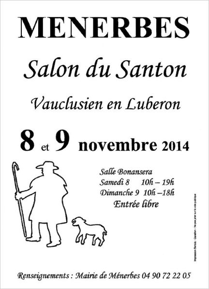 08/09 novembre 2014 - 2ème salon du Santon à Ménerbes