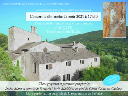 29.08.2021 - Concert Gaudete  l'abbaye Saint-Hilaire, Mnerbes - Vaucluse