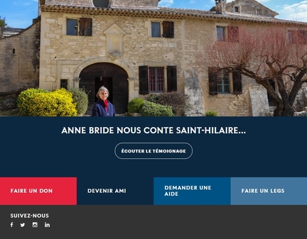 Fondation La Sauvegarde de l'Art Franais abbaye Saint-Hilaire, 2021
