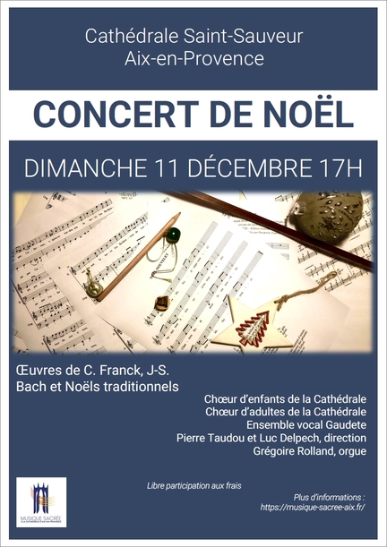 2022 12 11 Aix-en-Provence,cathdrale Saint-Sauveur, Concert de Nol