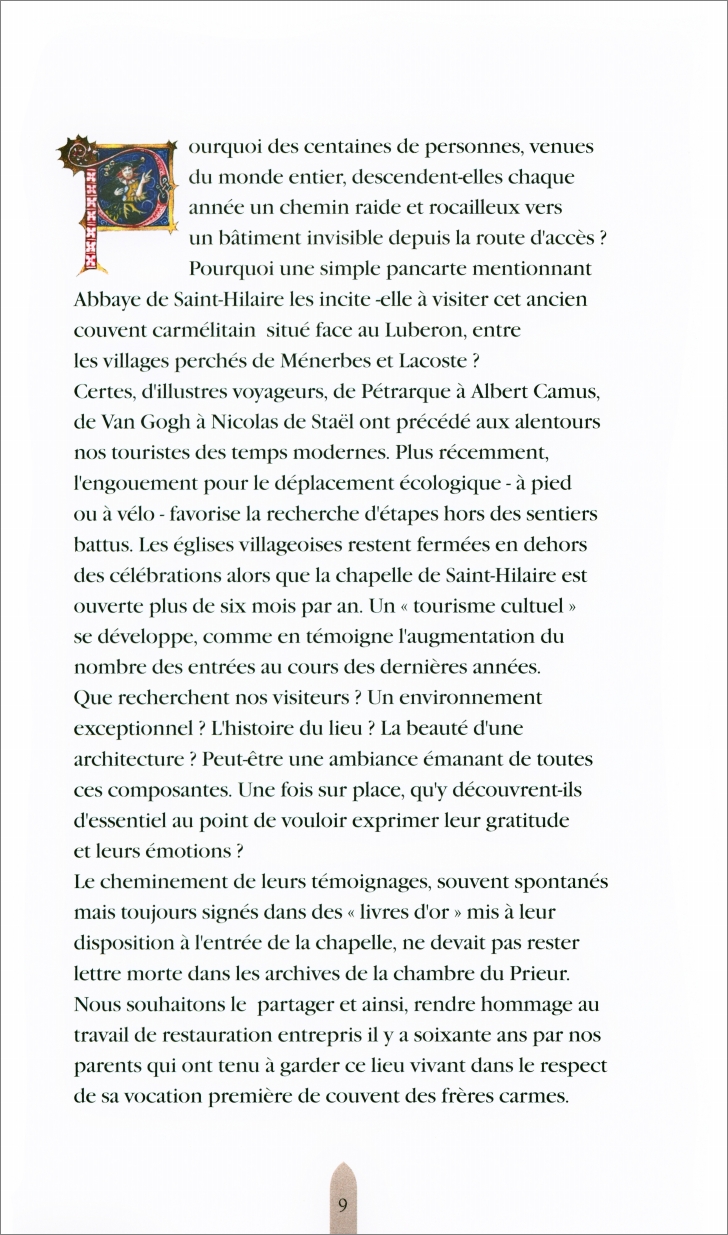 Tmoignages du temps prsent  l'abbaye Saint-Hilaire, Marie-Dominique BRIDE en collaboration avec le Lions Club Luberon-Via Domitia, 2022