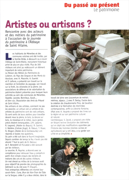 Ménerbes - Bulletin Municipal 2008/2009