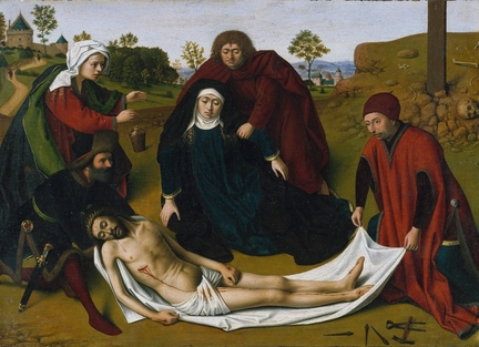 Pietà (vers 1450), huile sur panneau bois, 25,4 x 34,9 cm, The Metropolitan Museum of Art, New-York - USA