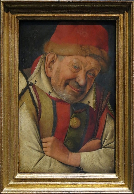 Portrait du bouffon Gonella (v. 1440 ou 1445), huile sur panneau bois, 36 x 24 cm, Kunsthistorisches Museum, Vienne - Autriche