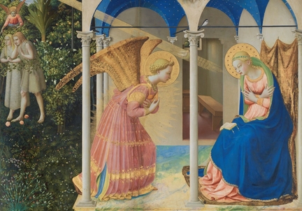 L'Annonciation (1426), tempera et or sur bois, 194 × 194 cm, Musée du Prado, Madrid - Espagne