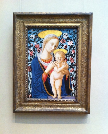 Vierge à l'enfant (vers 1470), tempera sur bois, 67,2 x 46 cm, National Gallery of Art, Washington - USA