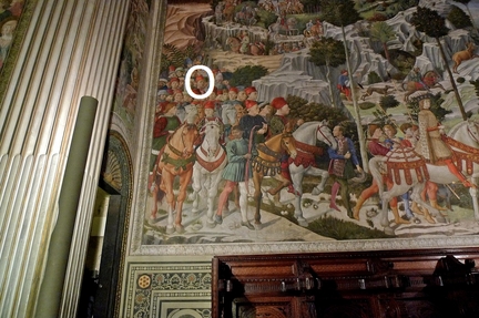 Cortège du mage Gaspard (1459-1460), fresque du mur est, chapelle des mages, palais Medicis-Riccardi, Florence - Italie