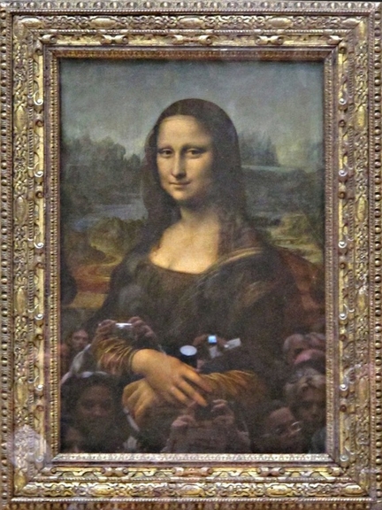 La Joconde, portrait de Lisa Gherardini, épouse de Francesco del Giocondo, dite Monna Lisa (vers 1503-1519), huile sur panneau bois, 77 x 53 cm, Musée du Louvre, Paris - France