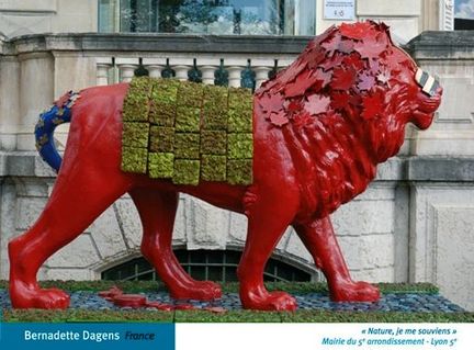 Nature, je me souviens - Oeuvre de Bernadette Dagens, artiste cramiste plasticienne, humaniste et rsolument tourne vers le monde - La Biennale des Lions 2008 - Mairie du 5me arrondissement de Lyon