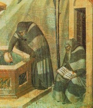 Pietro LORENZETTI - La retraite d'Elie - 1328/1329, tempera sur bois - Pinacothque Nationale  Sienne