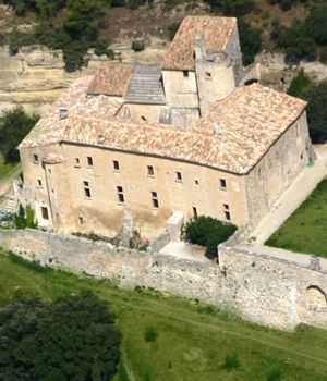 Abbaye Saint-Hilaire, monument historique class des XIIe et XIIIe sicles, premier btiment conventuel carme (XIIIe sicle) du Comtat Venaissin (1274-1791) - Mnerbes - Vaucluse - Photo de Jean-Marc Rosier