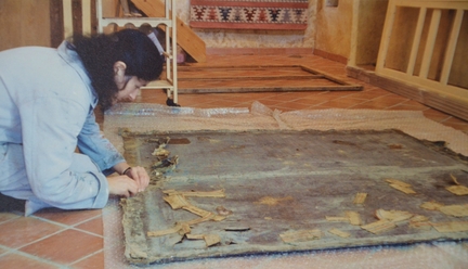 Anne-Cyrille Bonnefoy-Devillers, conservation-restauration d'objets polychromes tableaux sur toile et bois, atelier