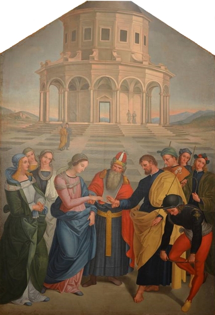 Le Mariage de la Vierge (Gay, 1833), glise paroissiale Notre-Dame Del Bois, Buisson, Vaucluse