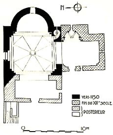 Plan de l'glise Notre-Dame du Groseau