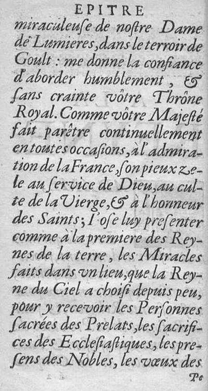 Le Saint Plerinage de N. D. de Lumires de Goult - 1661