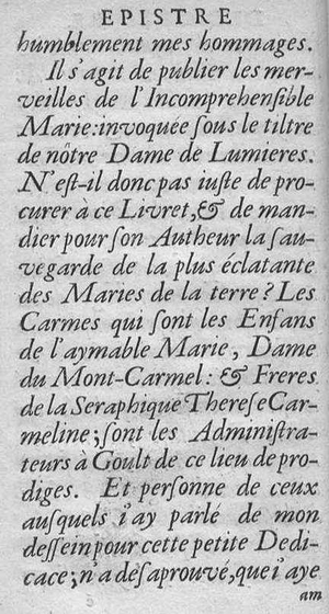 Le Saint Plerinage de N. D. de Lumires de Goult - 1661