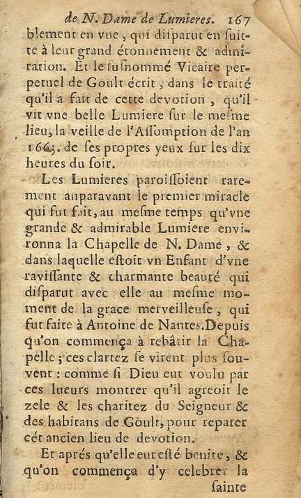 Le Saint Plerinage de N. D. de Lumires de Goult - 1661