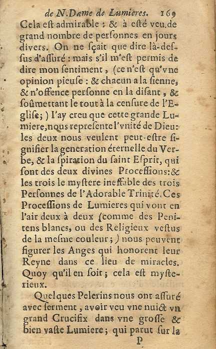 Le Saint Plerinage de N. D. de Lumires de Goult - 1661