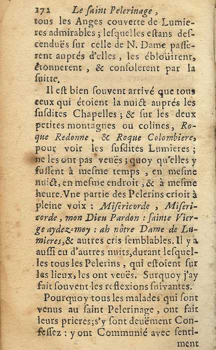 Le Saint Plerinage de N. D. de Lumires de Goult - 1661