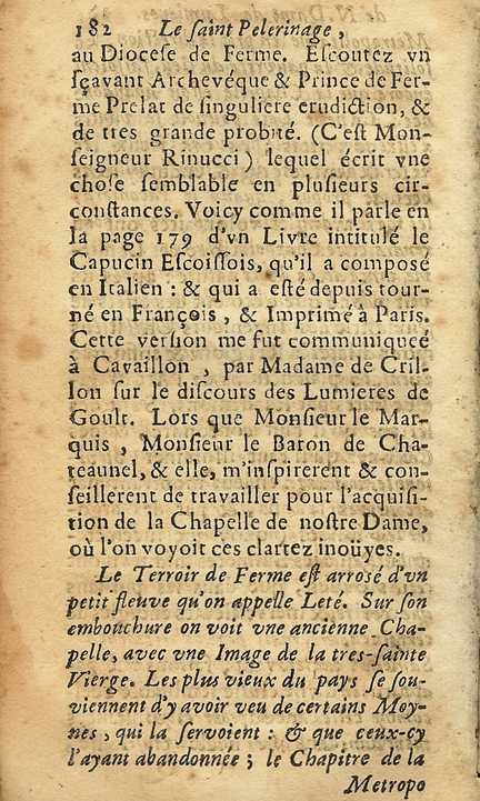 Le Saint Plerinage de N. D. de Lumires de Goult - 1661