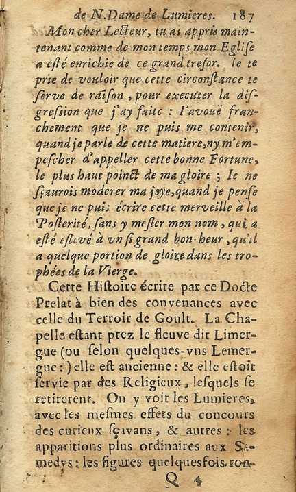 Le Saint Plerinage de N. D. de Lumires de Goult - 1661