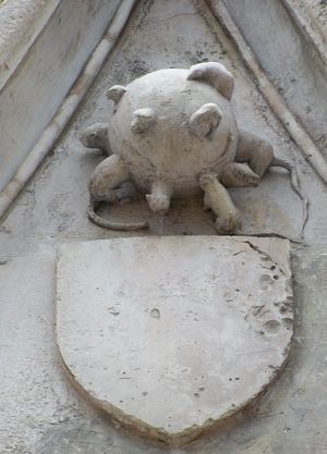 Boule aux rats du gble de la Porte Juive de la cathdrale de Carpentras