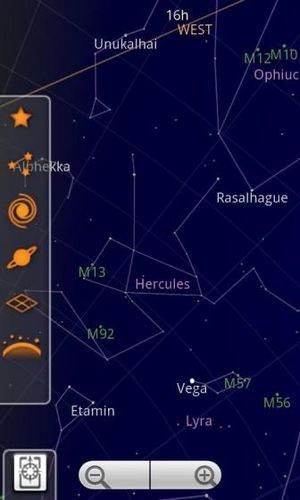 Capture d'cran de Google Sky Map