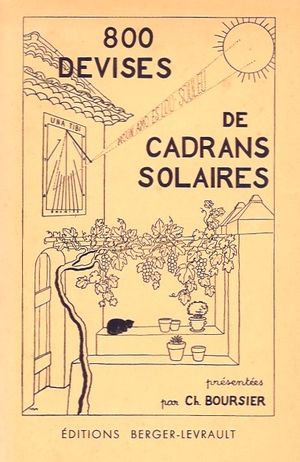 800 Devises de Cadrans Solaires - Ch. Boursier