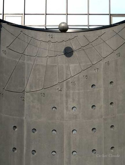 Cadran solaire cylindrique  Bruxelles