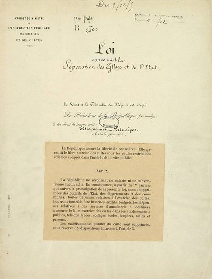 Loi du 9 dcembre 1905