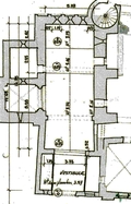 Abbaye Saint-Hilaire, monument historique class des XIIe et XIIIe sicles, premier btiment conventuel carme (XIIIe sicle) du Comtat Venaissin (1274-1791) - Mnerbes - Vaucluse - Chapelle du XIIIe s - Cul de lampe