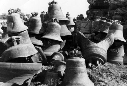 Stock de cloches non fondues en Allemagne