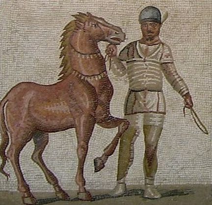 Antiquit romaine - mosaque - cheval de cirque