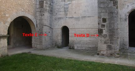 Abbaye Saint-Hilaire, monument historique class des XIIe et XIIIe sicles, premier btiment conventuel carme (XIIIe sicle) du Comtat Venaissin (1274-1791) - Mnerbes - Vaucluse - Clotre - Obit