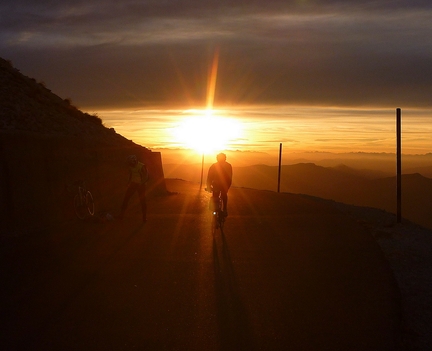 Coucher de soleil au mont Ventoux