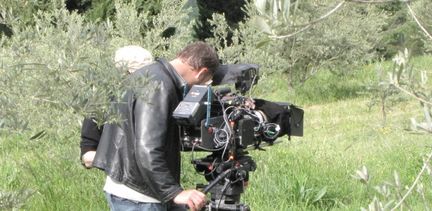 abbaye Saint-Hilaire en Vaucluse - tournage d'un film