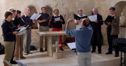 Concert de GAUDETE  l'abbaye Saint-Hilaire - rptition